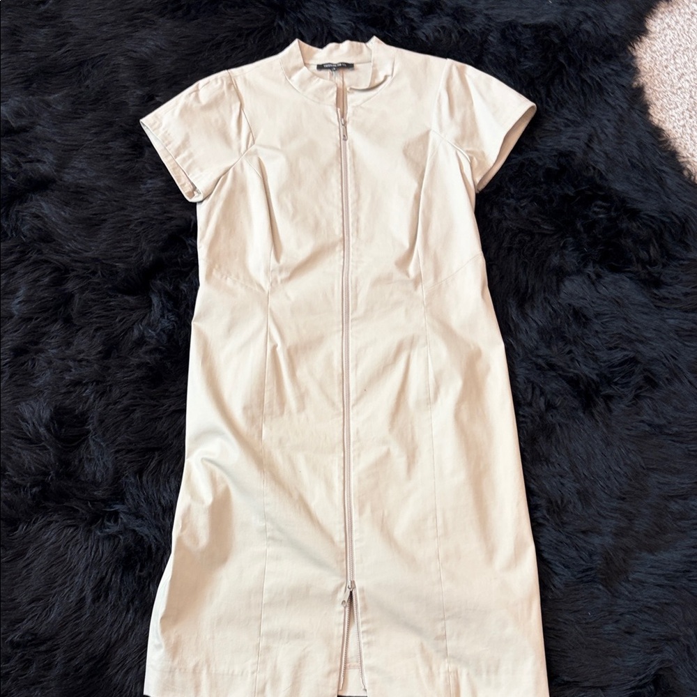 Lafayette 148 New York khaki Midi Dress